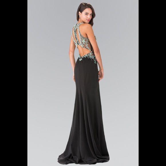 💐SALE💐 Beads Embellished Top Jersey Long Dress - Picture 2 of 8